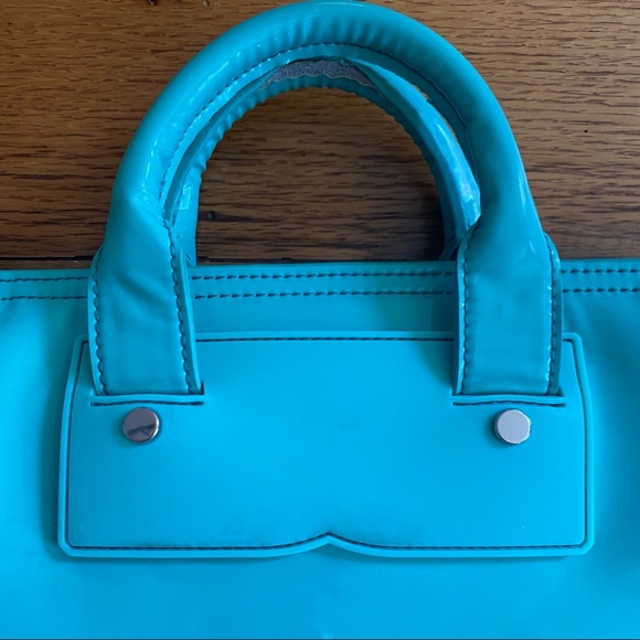 Hunter Original Mini Tote Crossbody Bag in Aqua Green - Picture 8 of 16